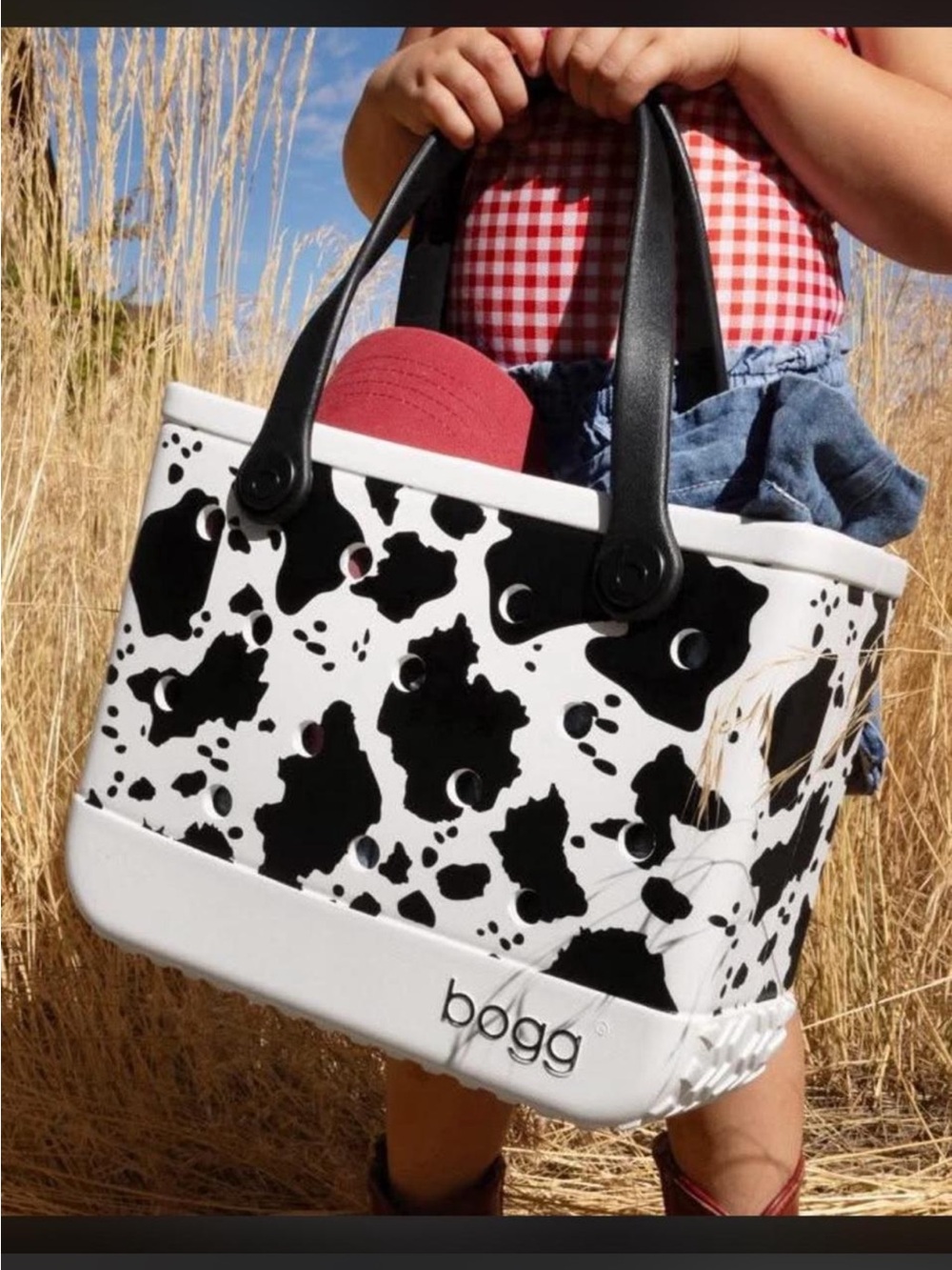 Bogg Bag Cow Print tote bag